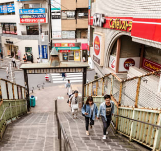 Travelers exploring Tokyo