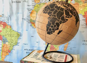Cork Desk Globe