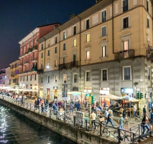 The famous Navigli District