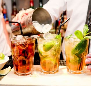 Have some fancy cocktails at Tunes