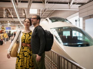 Visitors bound to board the bullet train