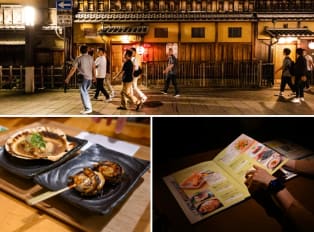 Exploring local specialities on a walking tour in Kyoto
