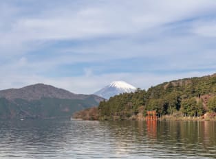 Mount Fuji's view at Lake Kawaguchiko