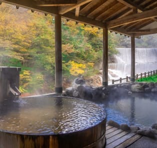 Hot spring towns for Onsen