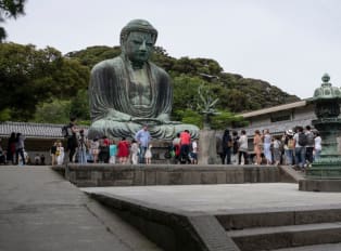 The monumental Great Buddha (Daibutsu)
