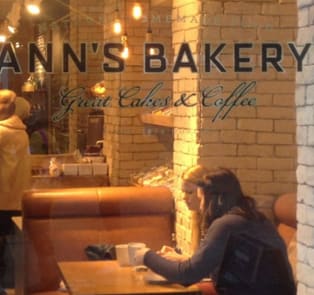 Cake & coffee at Ann’s Bakery