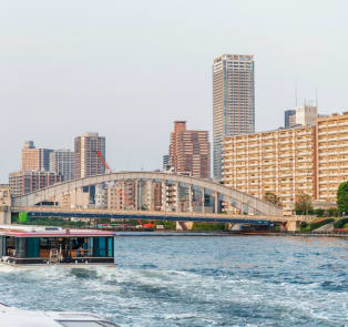 Boat tours on the Sumida River, Japan