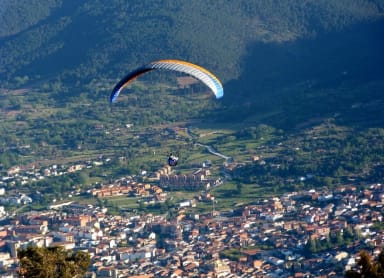 Paraglide over the Somosierra Mountain Pass