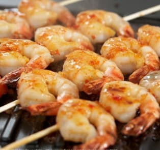 Shrimp on the barbie