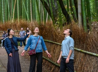 Travelers exploring the surround area of Kyoto