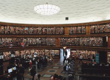 Visit the book haven of Stockholm’s Stadsbibliotek
