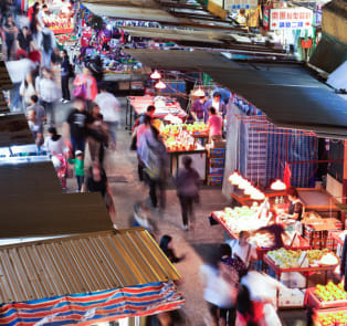 Bustling Markets