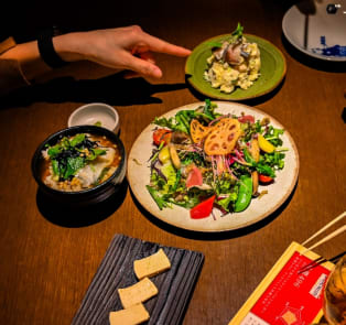 Kaiseki, a traditional multi course meal in Kyoto