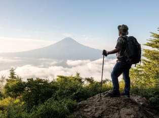 The most fun option is climbing Mount Fuji.