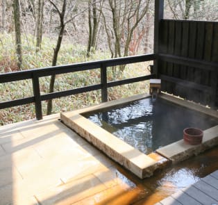 open air hot spring bath