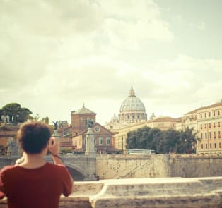 The Vatican and its surrounding areas in morning