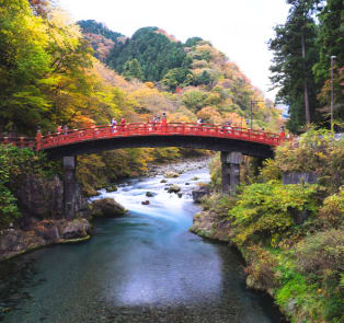 Shinkyo Bridge and its surroundings