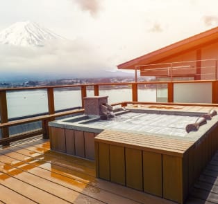 Traditional bath in Japan