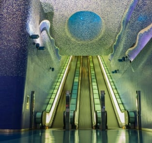 Visit the beautiful Toledo metro station