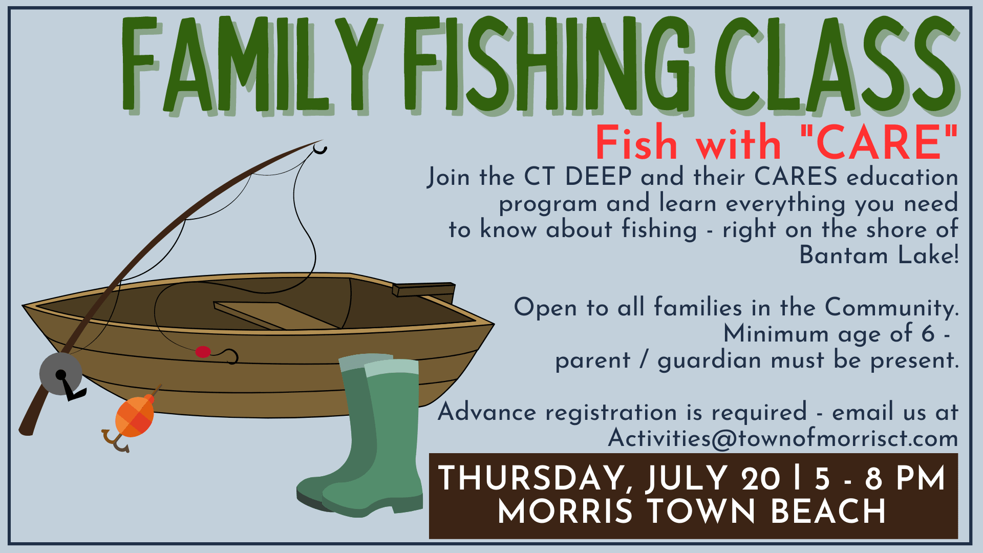 Free Family Fishing Class with DEEP's CARE Program