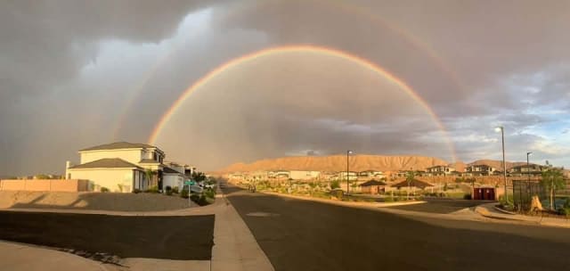 Rainbow in Shooting Star