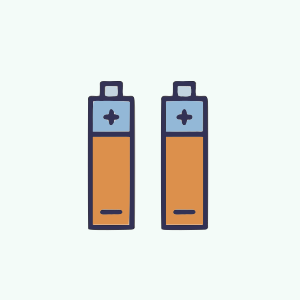 illustrated image of batteries