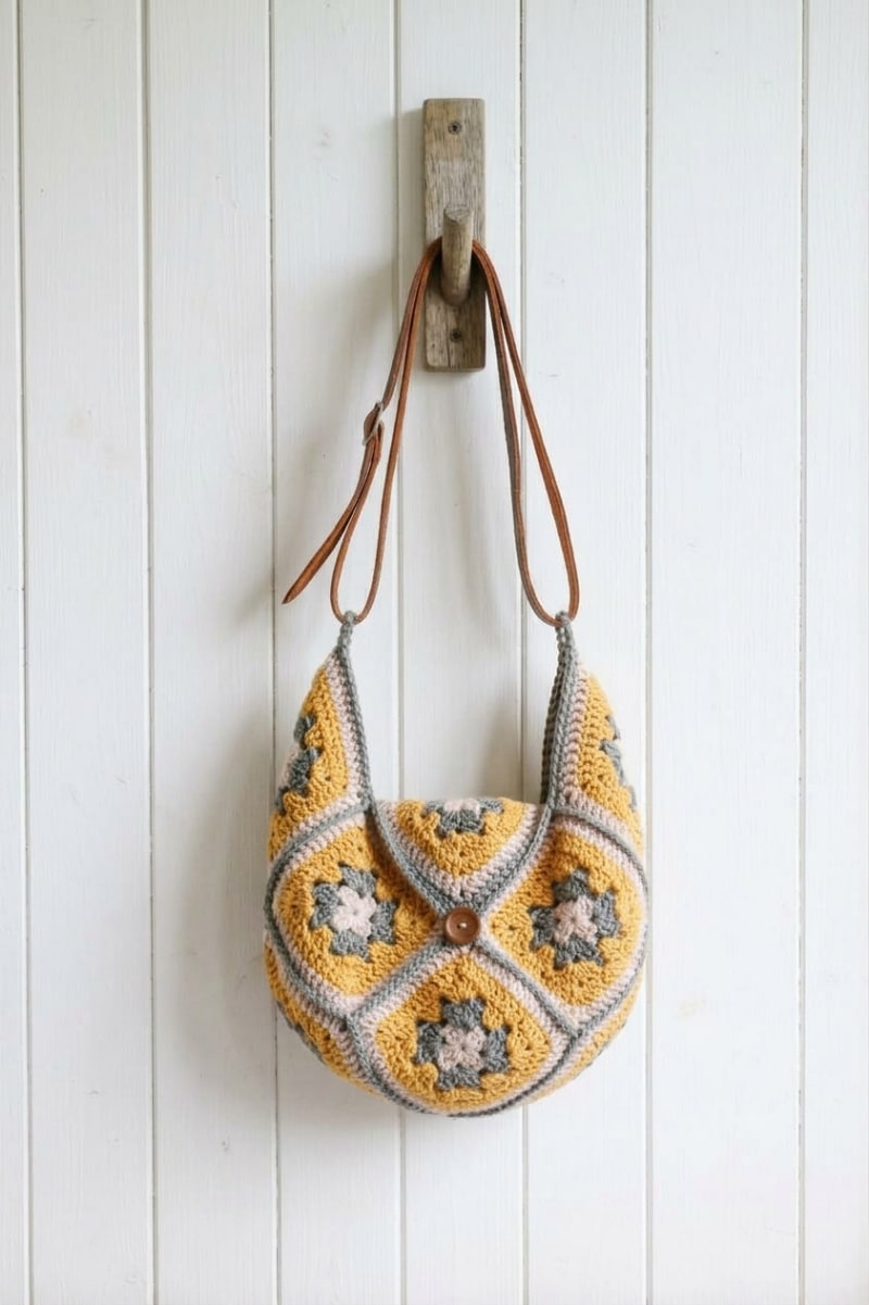 ## Halcyon Granny Square Bag