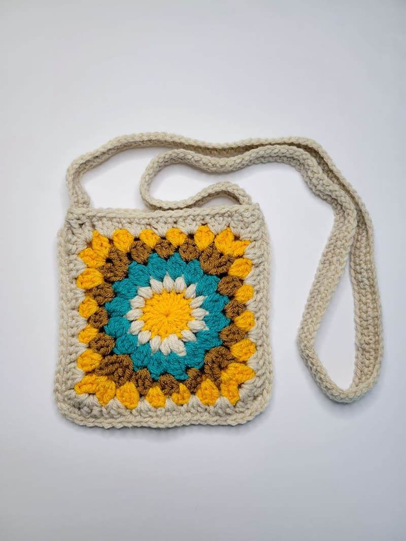 ## Crochet Granny Square Bag – Heather Corinne