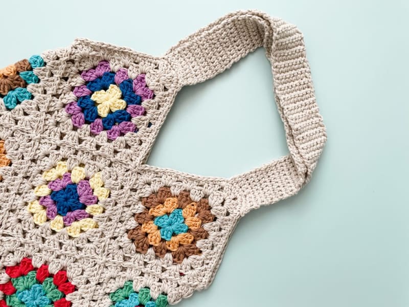 ## Granny Square Tote Bag by Bella Coco Crochet