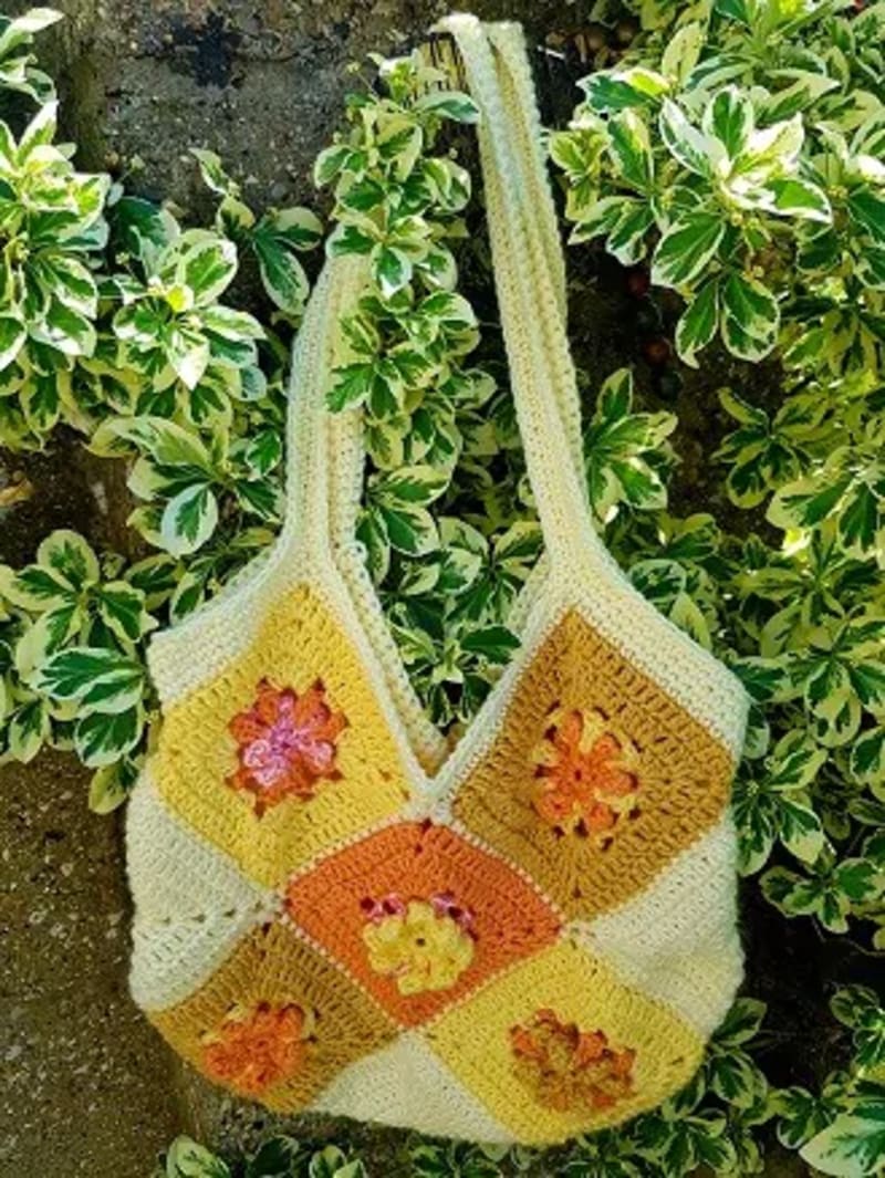 ## Granny Square Tote Bag by Jera’s Jamboree