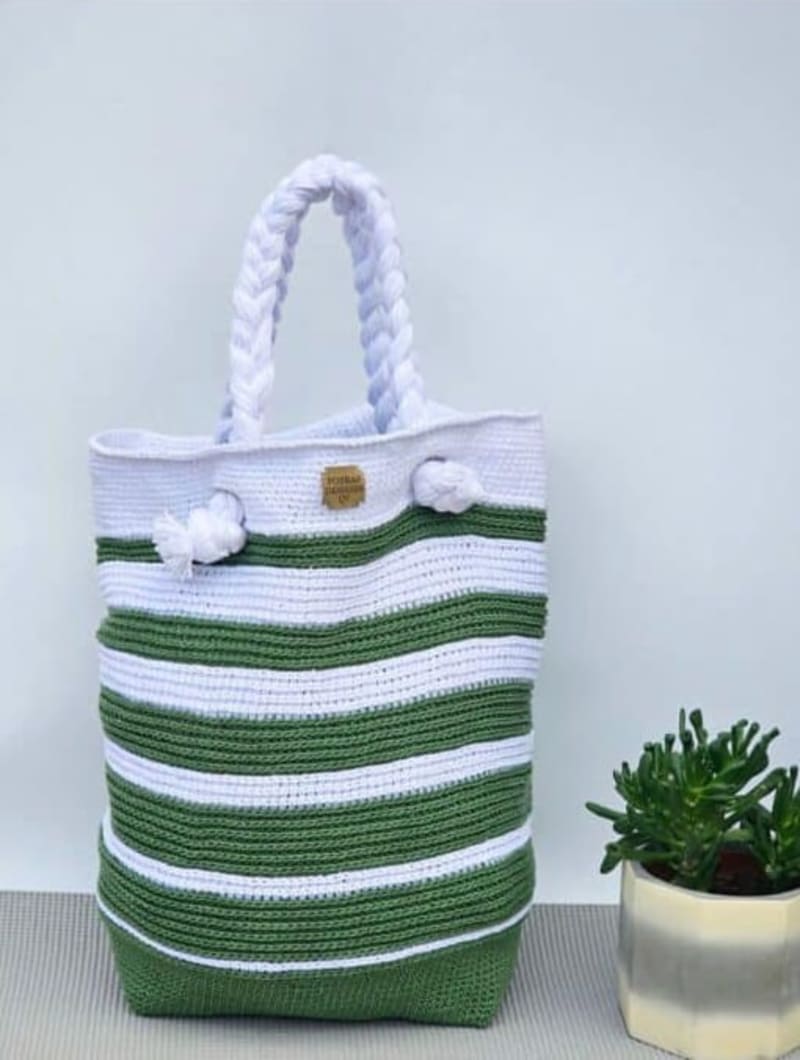 ## Simple Crochet Beach Bag – Fosbas Designs