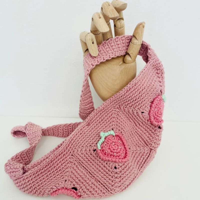 ## Strawberry Bum Bag – Crocheted It