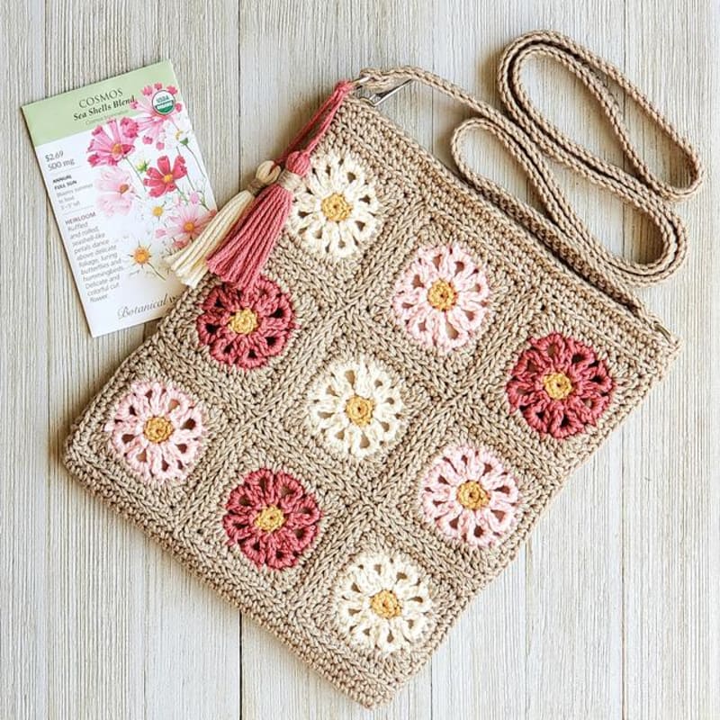 ## Floral Crossbody Bag – Creative Crochet Corner