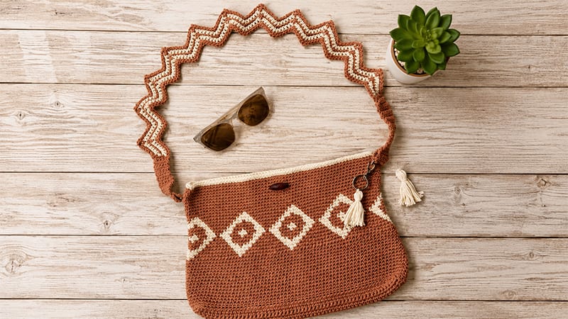 ## Crochet Crossbody Bag – Wayne Arthur Gallery