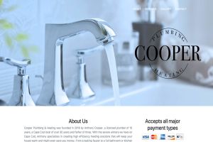 Cooper plumbing homescreen