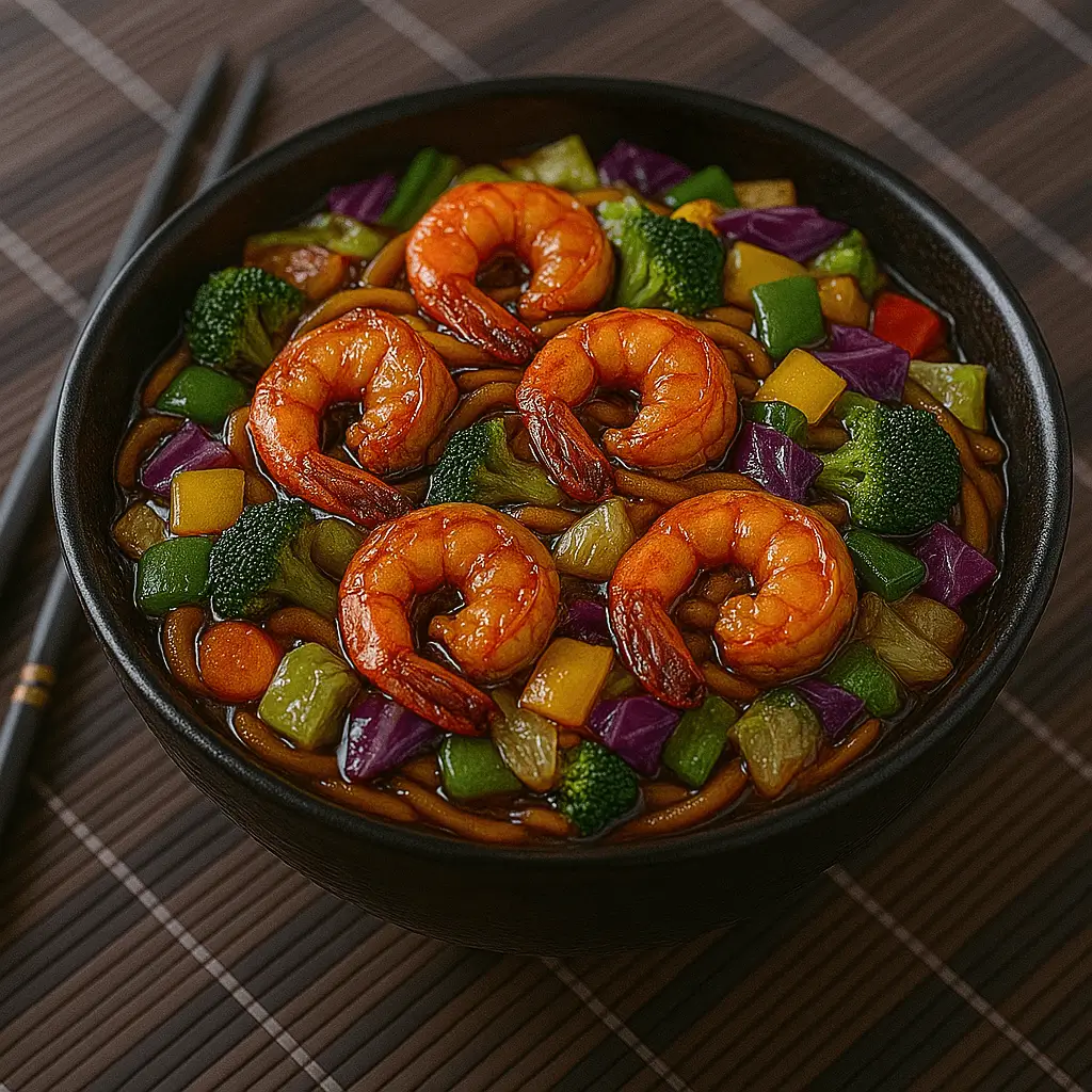 Yakisoba de Camarão