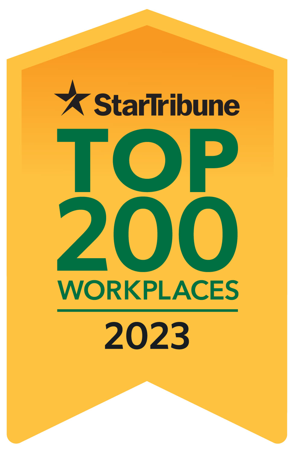 Star Tribune Top 200 Workplaces in Minnesota 2023 award badge
