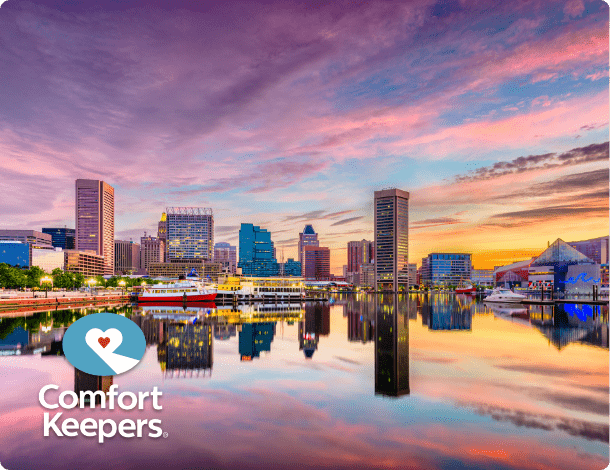 Skyline view of Baltimore Maryland