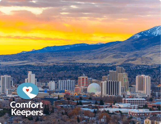 Skyline view of Reno Nevada