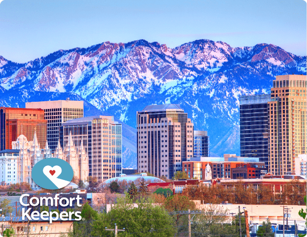 Skyline view of Salt Lake City Utah