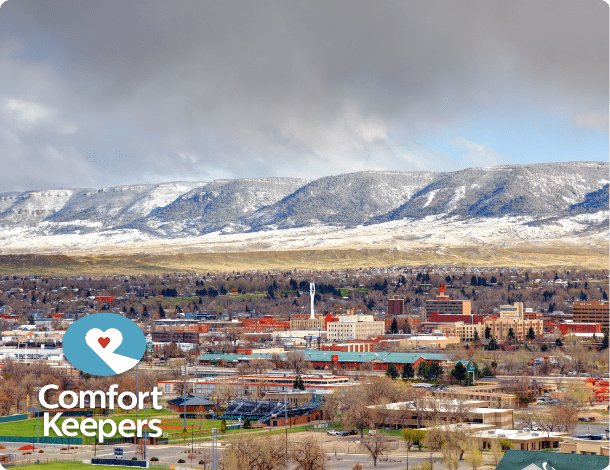 Skyline view of Casper Wyoming