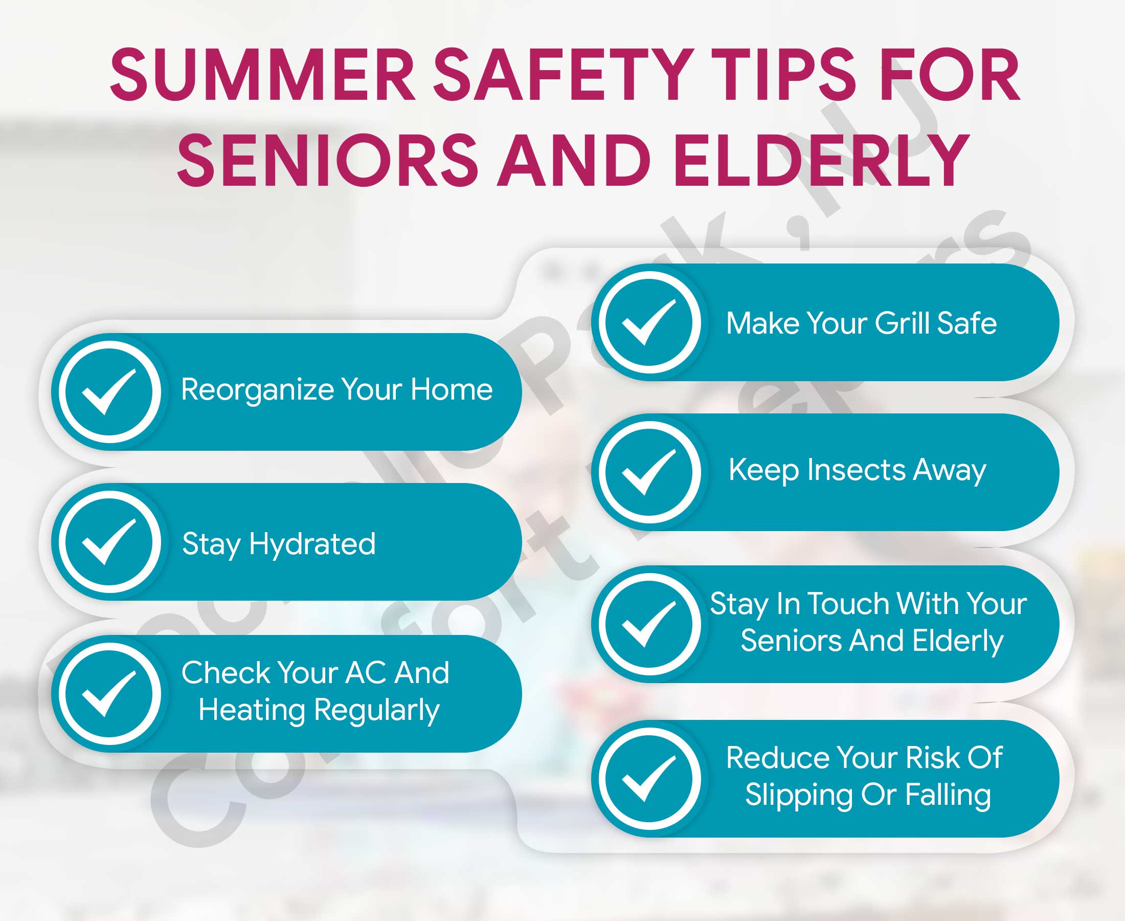 Summer Safety Tips Seniors Printable