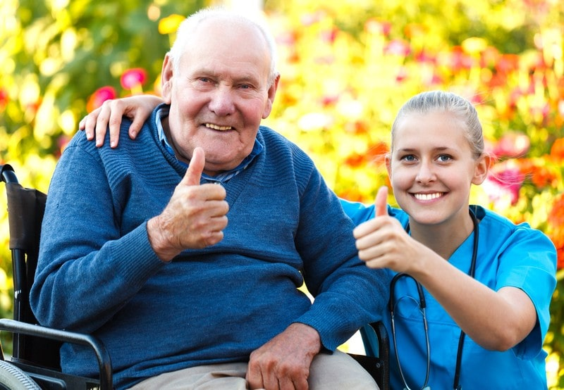 A senior caregivers and her client in Carmel, NY