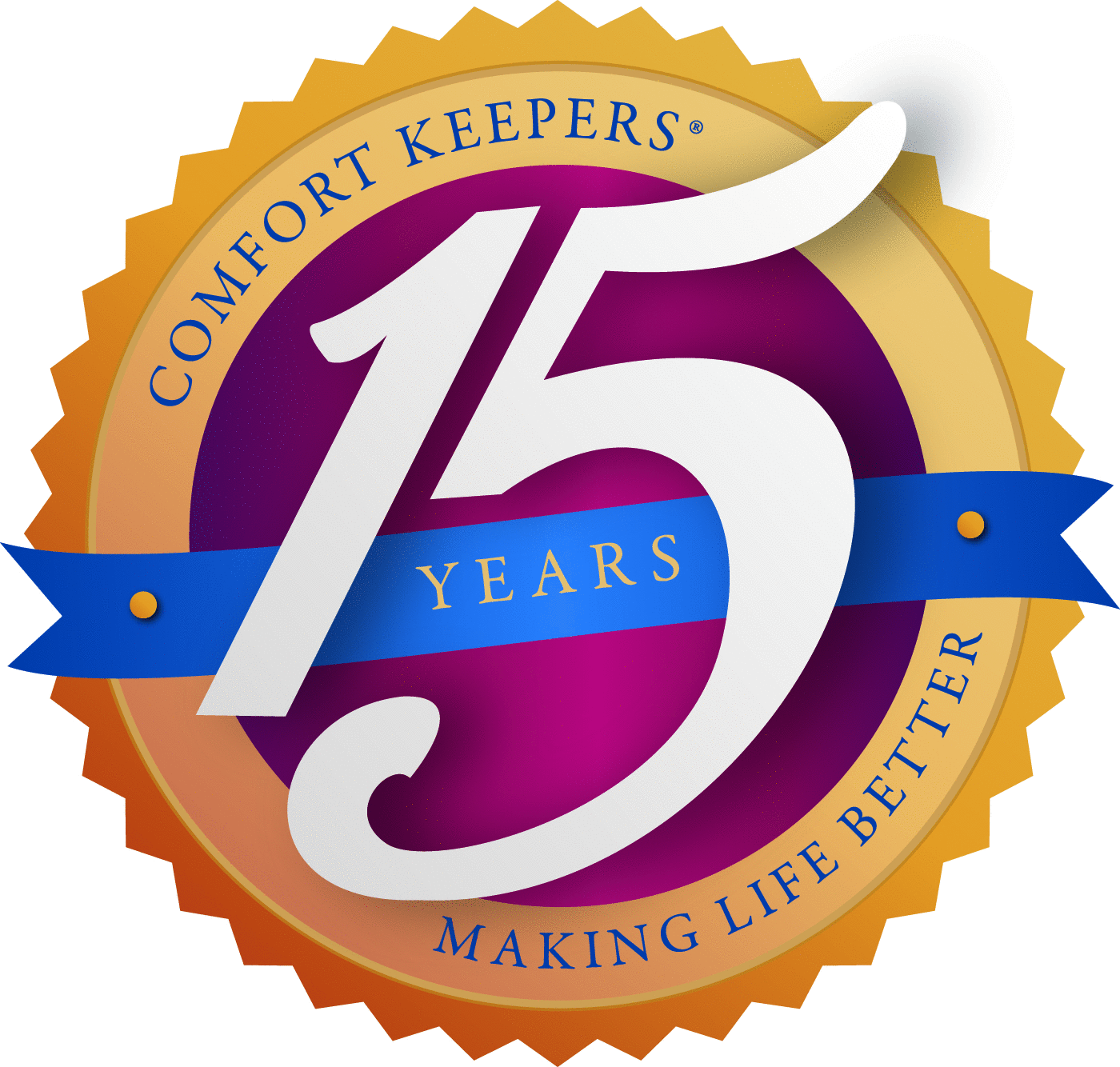 Comfort Keepers 15-Year Award