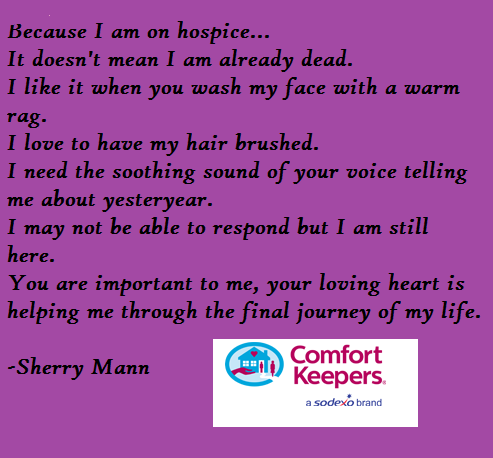 Comfort Keepers Comfort Care A Poem Senior Care Blog For