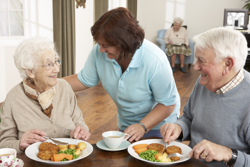 In home care giving and meal assistance