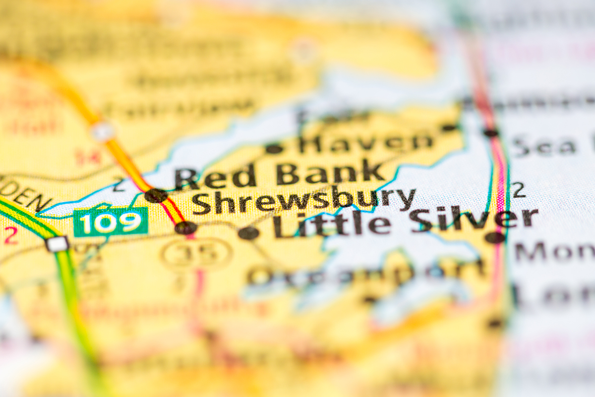 Map of Shrewsbury New Jersey