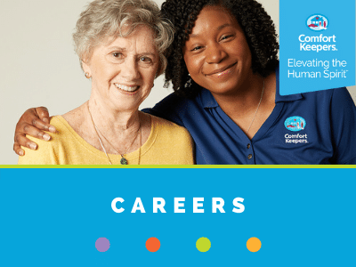 home care caregiver with a senior