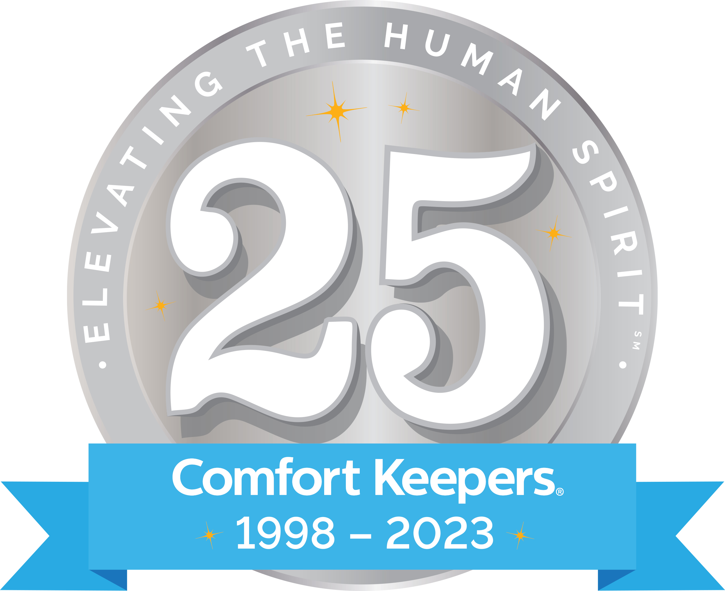 Comfort Keepers Home Care Prince William County celebrates 25 years of caring for seniors logo