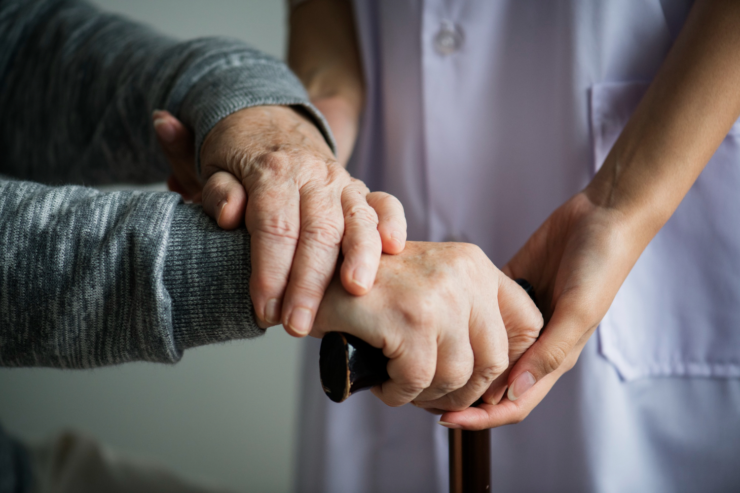 Caregiver working with Alzheimer's patient